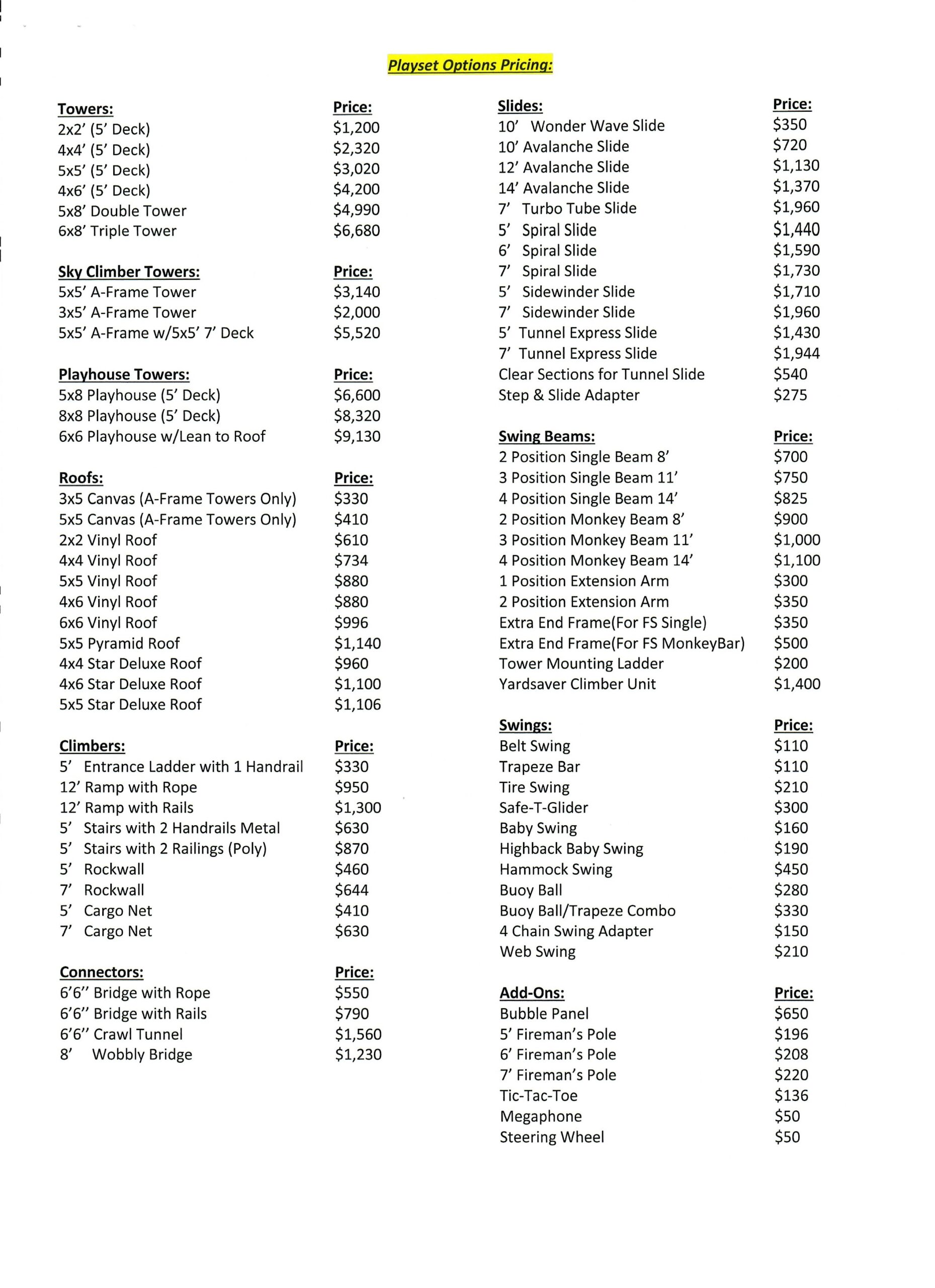 Playset Website 2